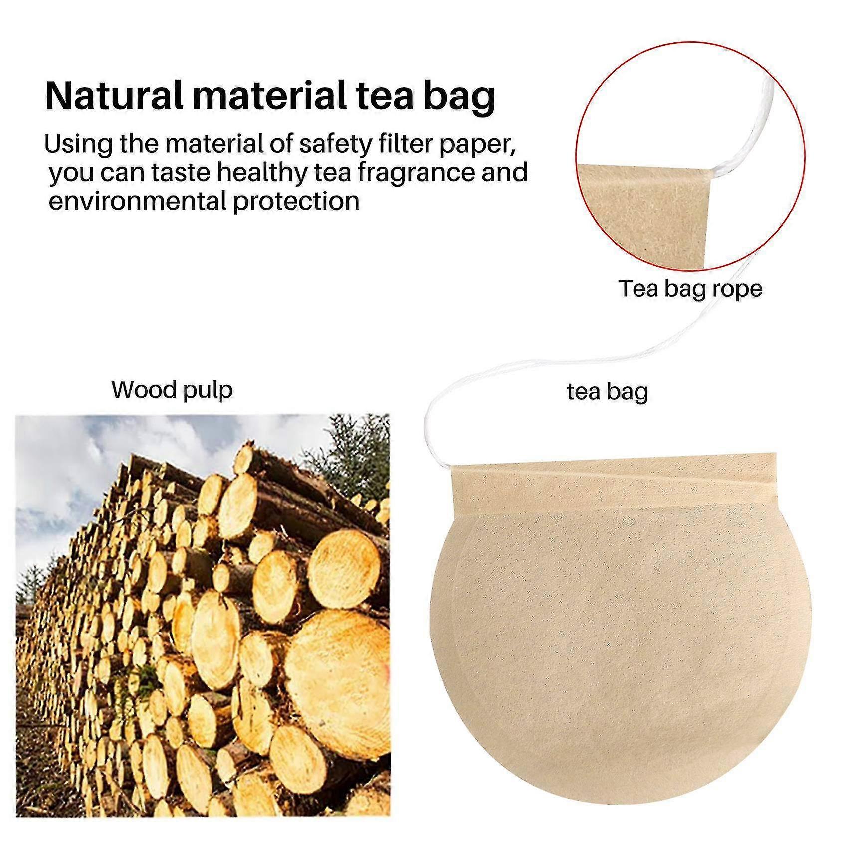 Tea Bags, 300pcs Disposable Empty Tea Bags Tea Infuser Drawstring ...