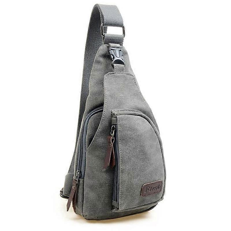 Men Military Army Canvas Chest Bag Crossbody Sling Shoulder Bag Backpack For Hiking Camping