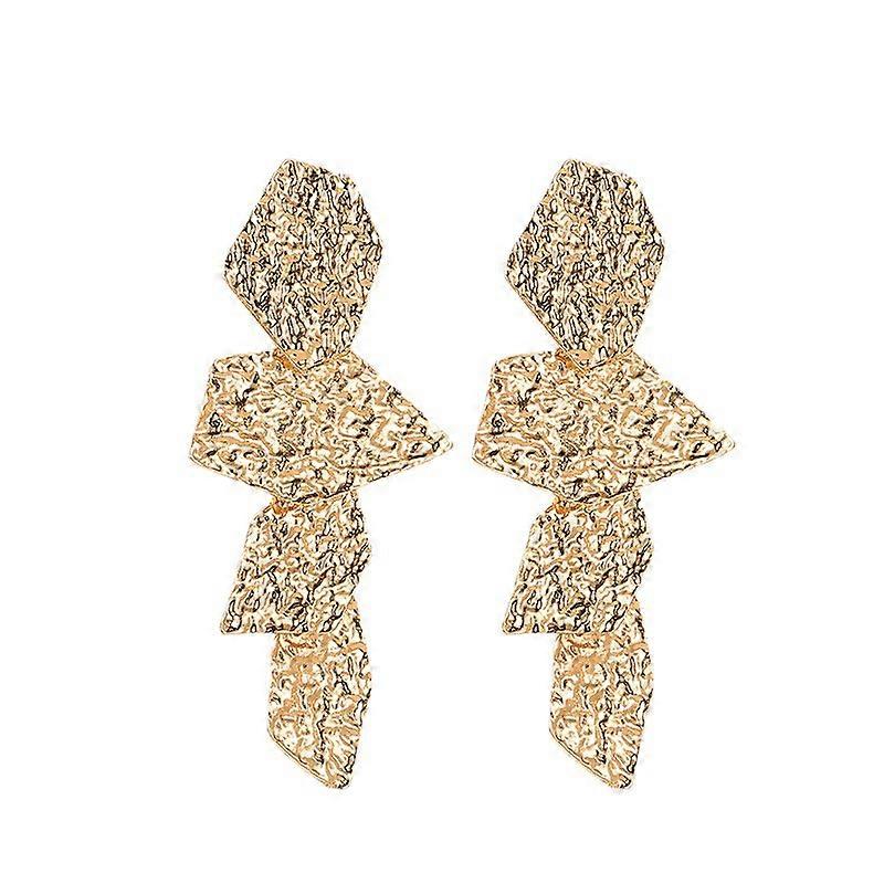 Hammered Surface Geometric Boho Earrings