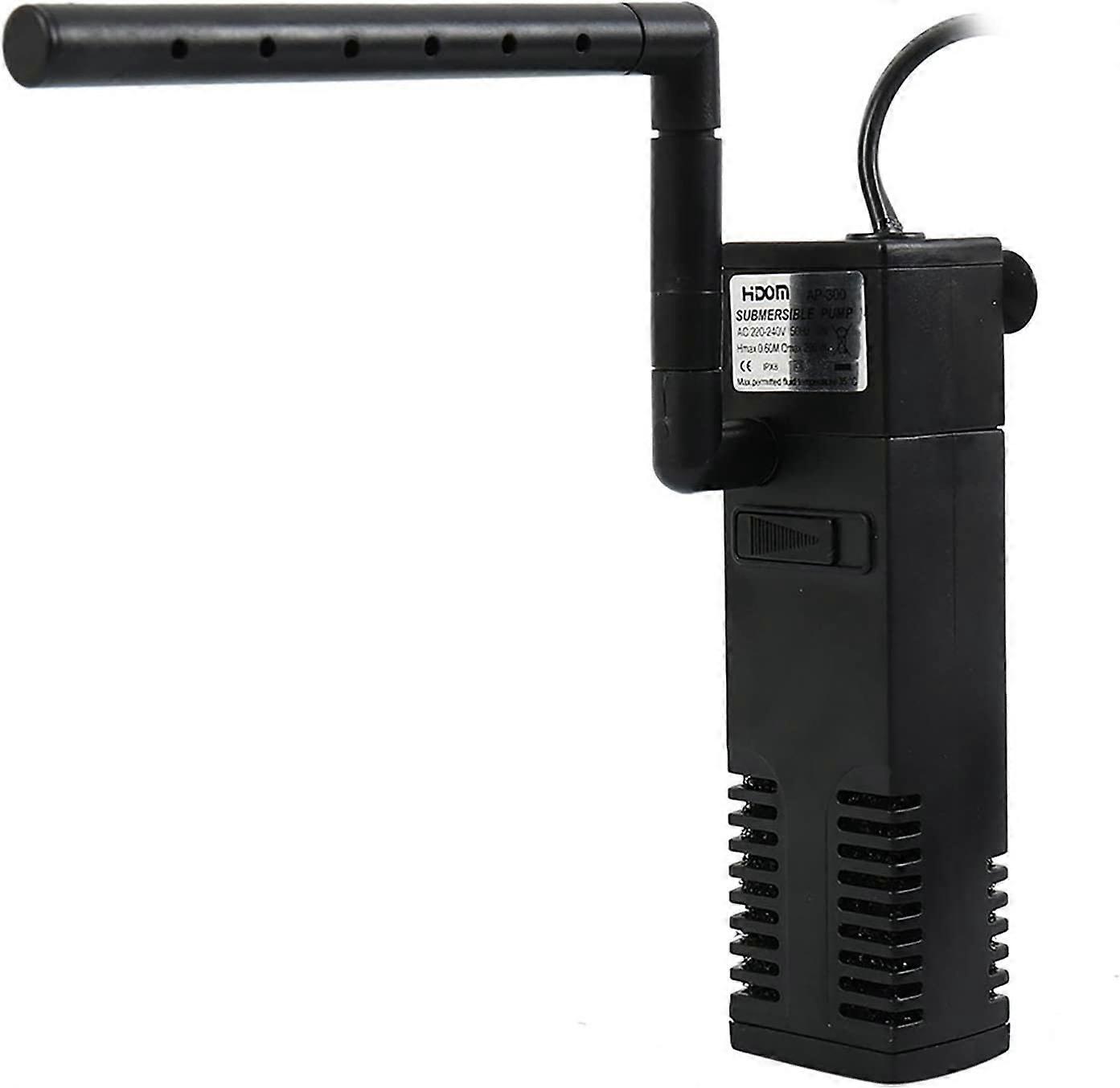 Akvariefiltre med luftslangesvampfiltre