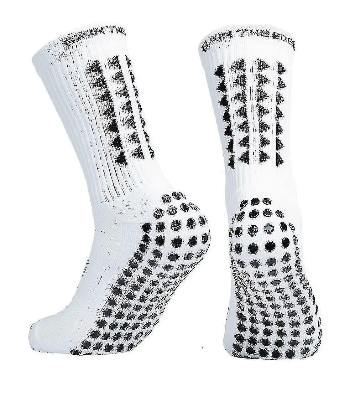 الجوارب قبضة الحافة جوارب كرة القدم للرجال جوارب كرة القدم المضادة للانزلاق جوارب كرة القدم البيضاء جوارب غير قابلة للانزلاق للرجال