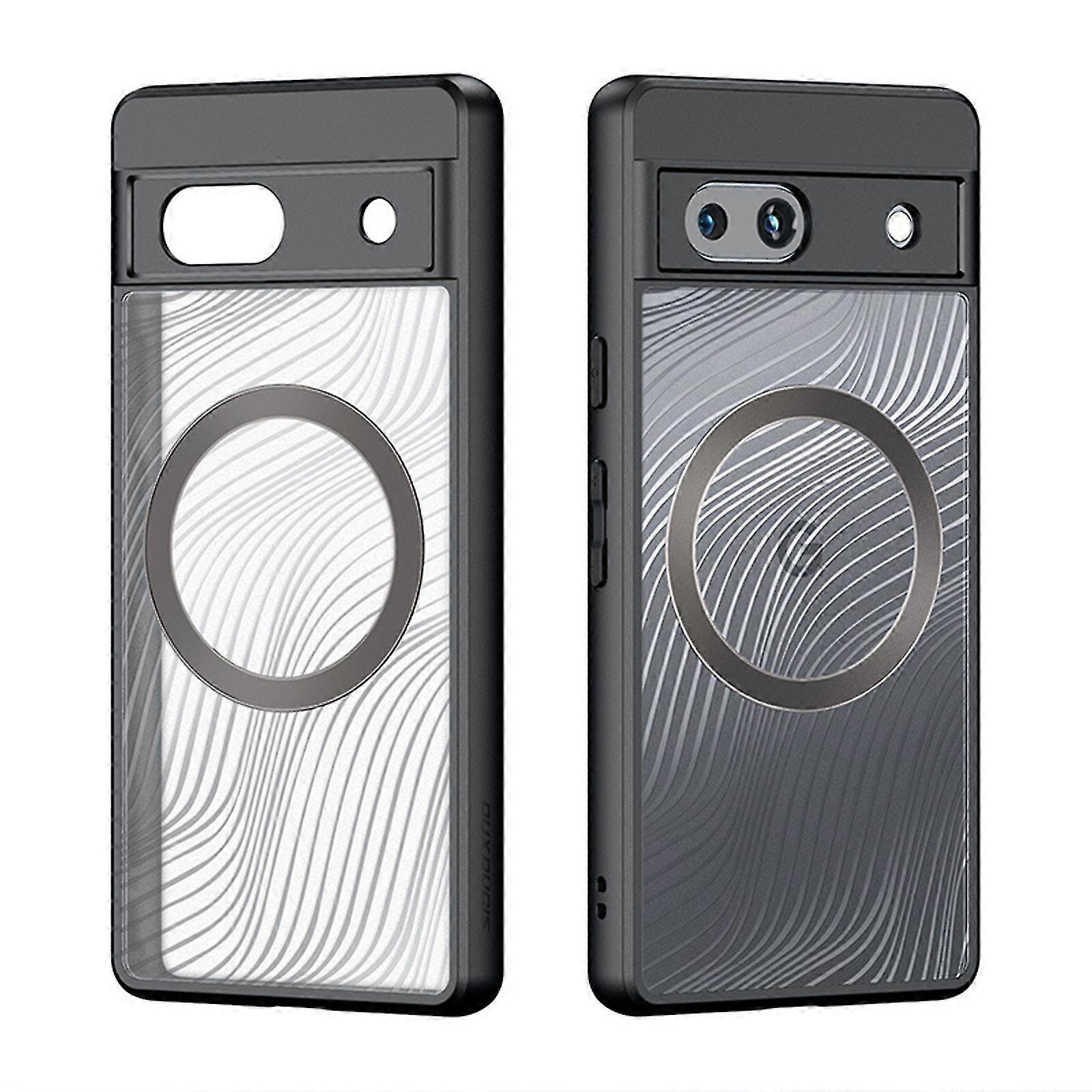 Magnetic Magsafe Case For Google Pixel 8 Pro/pixel 8, Slim Translucent Hard Pc Back & Soft Tpu Bumper Anti-drop Cover