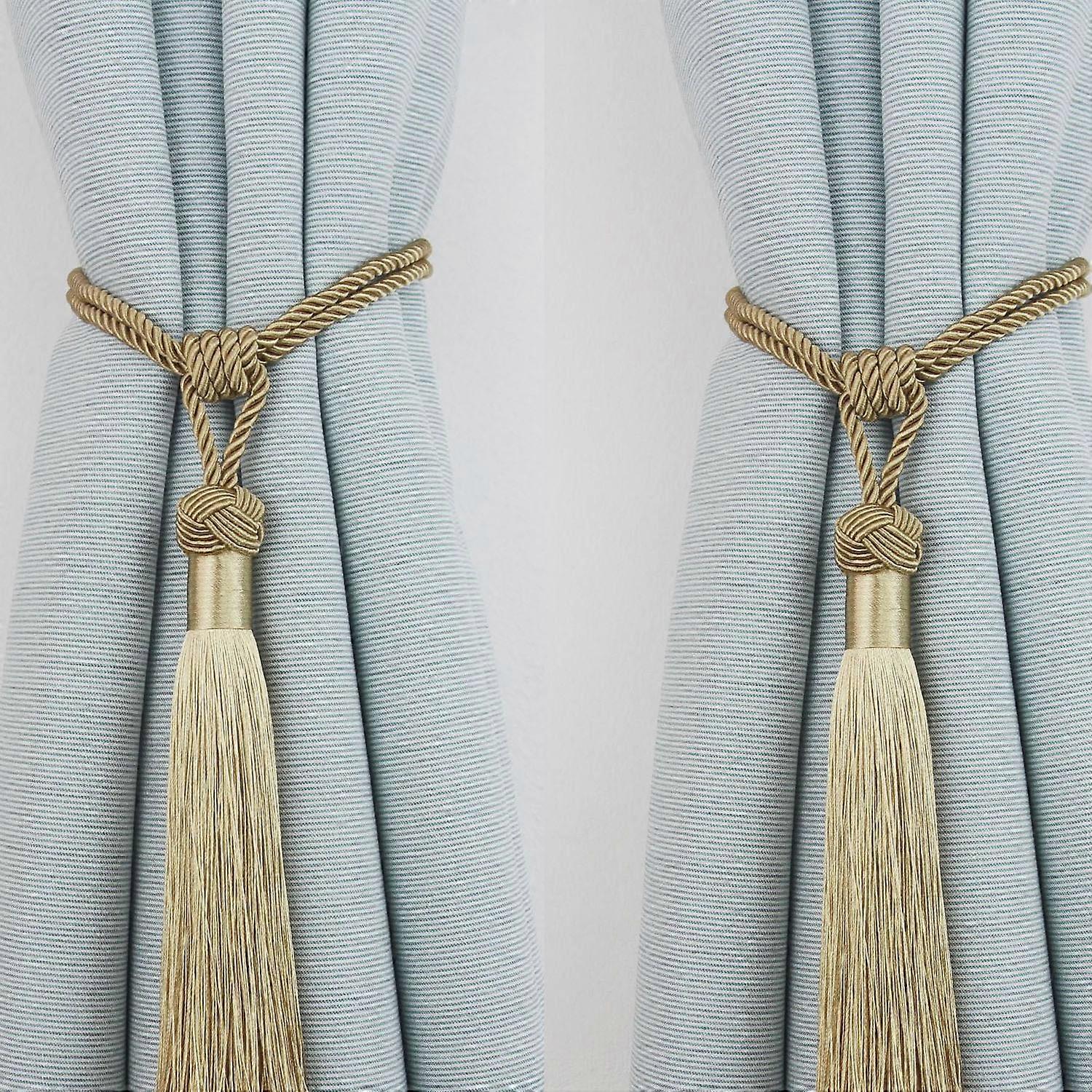 2 pieces gold curtain drawstrings