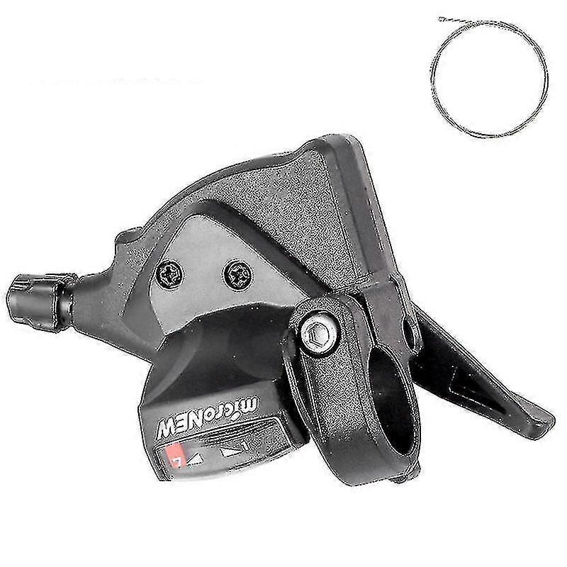 Auspicious-micro-rotating Mountain Bike Shifting Finger Shift Split Finger Shift Lever Derailleur, Right Hand - 7 Speed--
