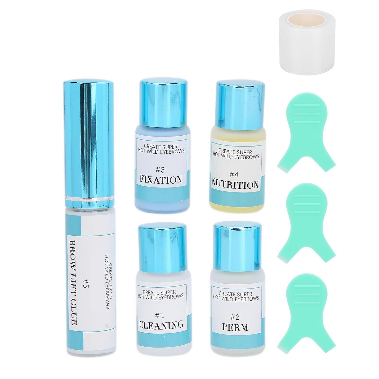7Pcs Lakerain Eyebrow Lamination Kit DIY Eyebrow Lifting Perming Eyebrow Perm Set 37ml