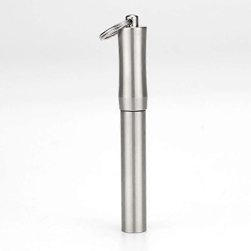 Stainless steel toothpick box with key ringToothpick + toothpick holder