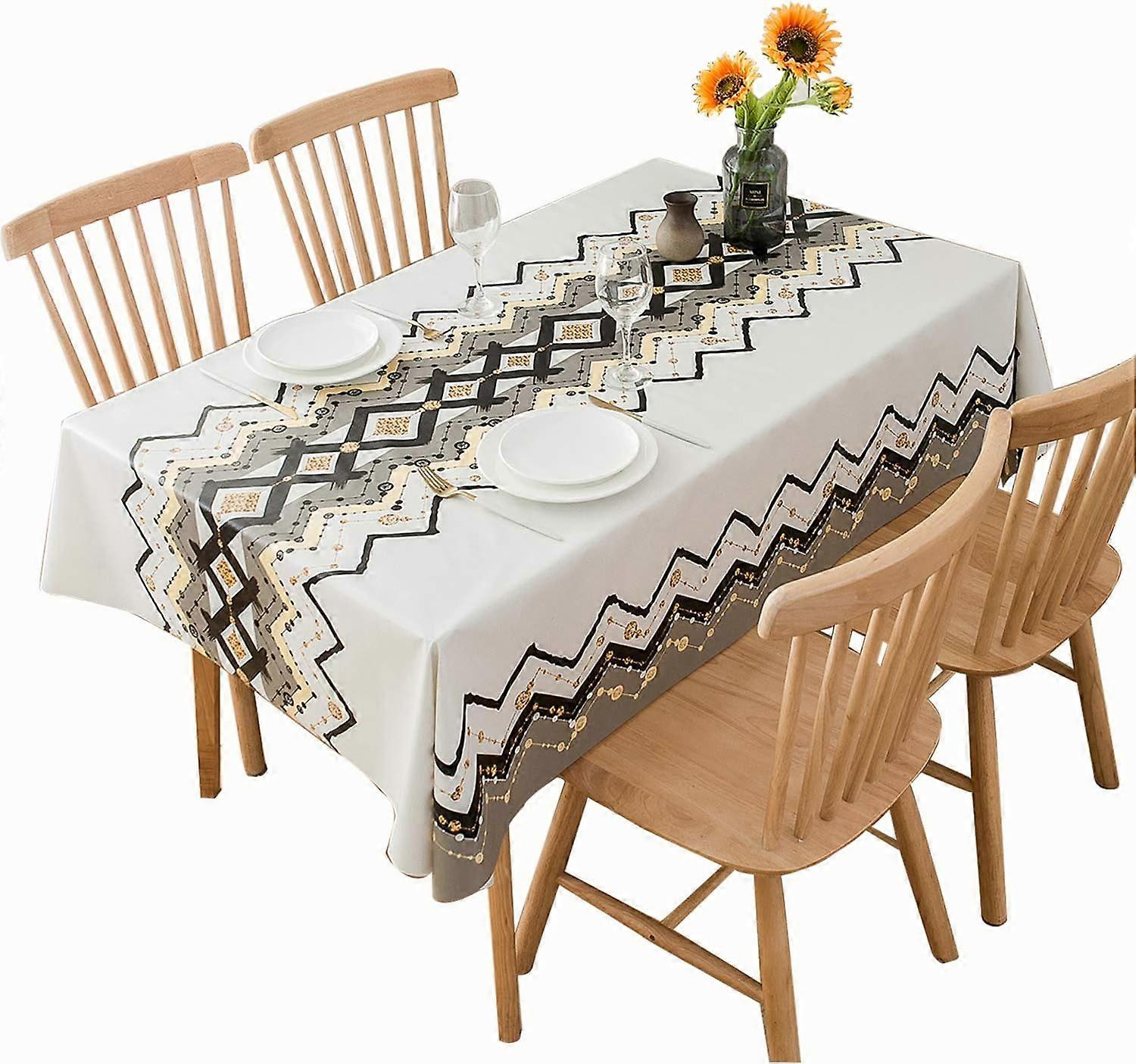 Rectangular tablecloth, PVC square tablecloth, PVC tablecloth, Anti-stain rectangular tablecloth, Waterproof tablecloth, Stain tablecloth(137x180cm