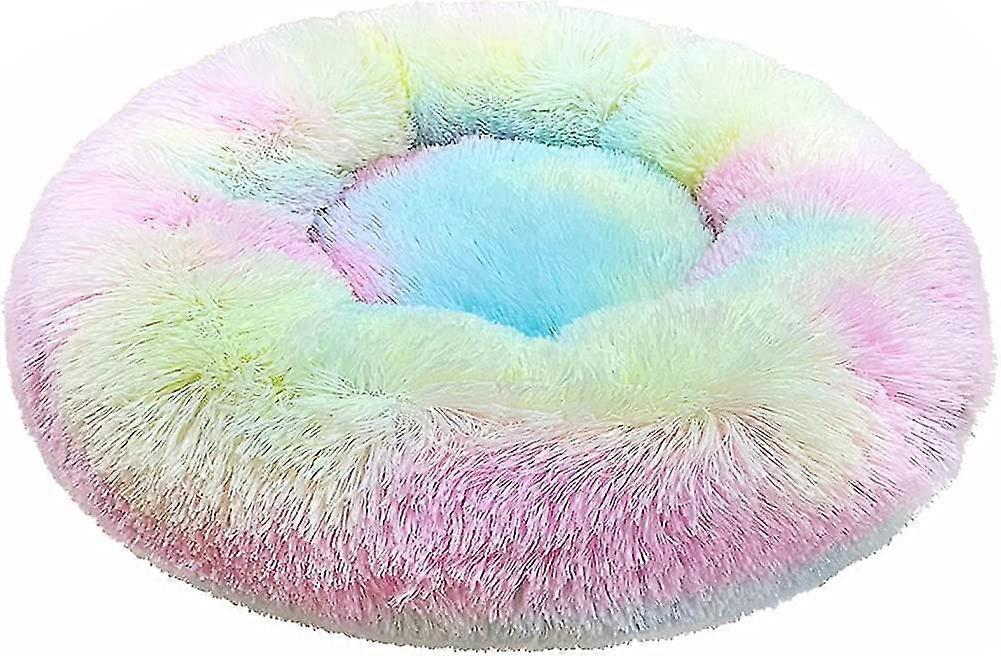 Plush Donut Pet Bed For Small Dog And Cats, Cat Cushion Bed Nest Sleeping Bag