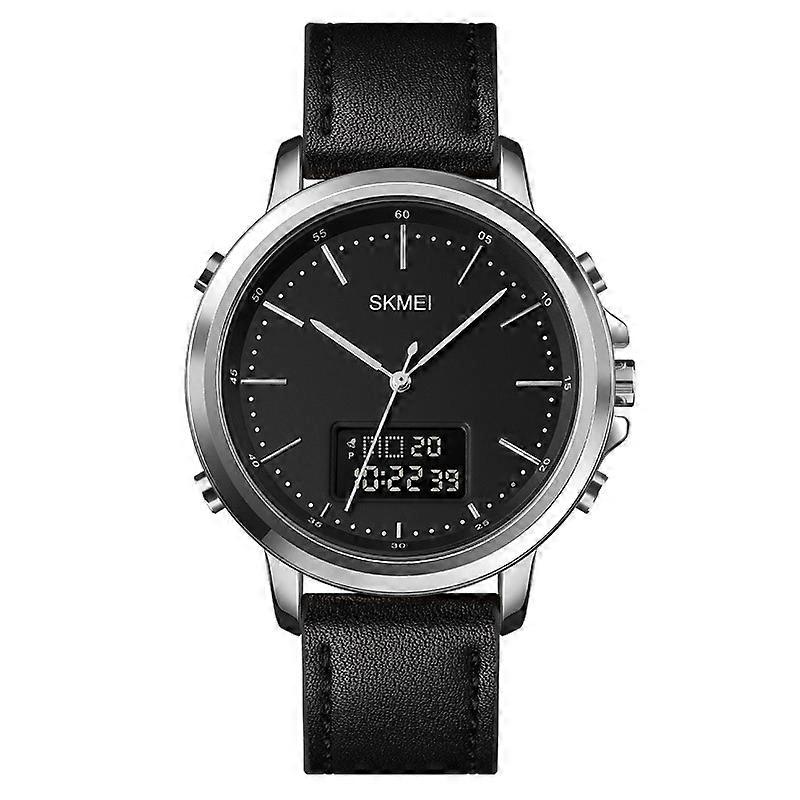 SKMEI 1652 Men Watch, Color: Silver Shell Black Machine Silver Shell Black Machine