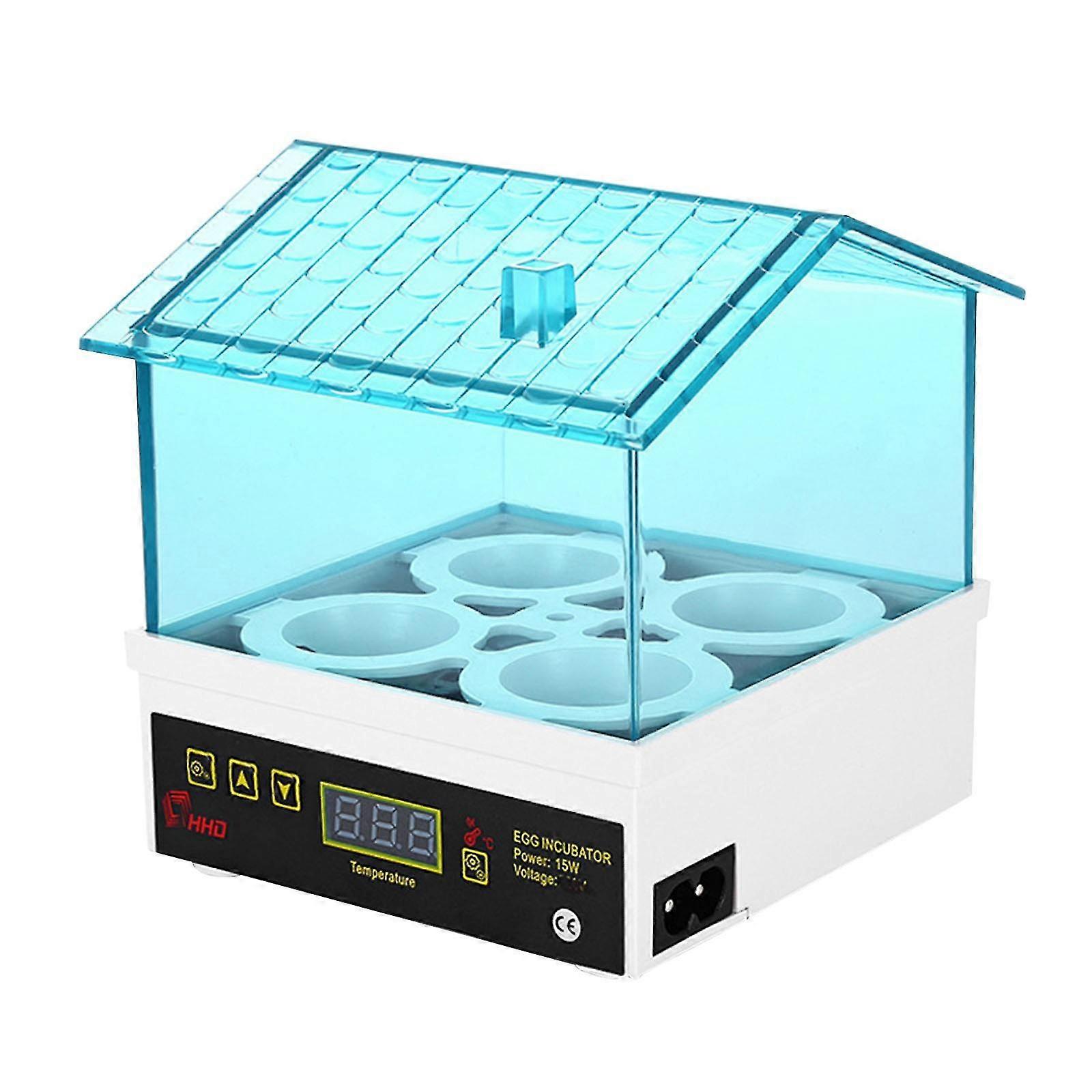 4 Eggs I Ncubator Auto Temperature Control Hatcher Easy To Observe, With Led