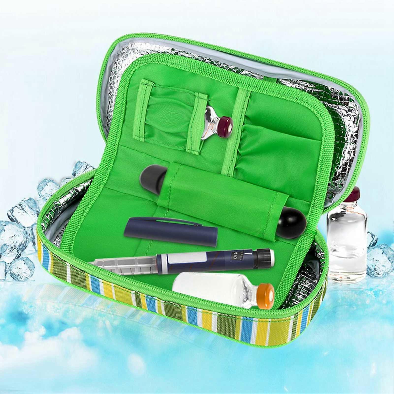 Practical Insulin Cooling Bag Portable Diabetic Insulin Cooler Bag Organizer Insulation Cooling Travel Case