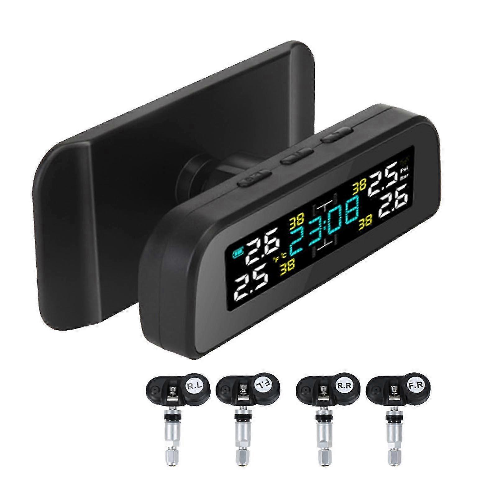 Drahtloses Autoreifendrucküberwachungssystem TPMS-Monitor + Interner Sensor Solar