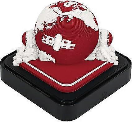 Desk Calendar with Lights, 2024 Calendar Memo Pad Paper Art, Day-to-Day 3D Notepad Paper Carving Ornament Gift, Home School Office Desktop Decoration