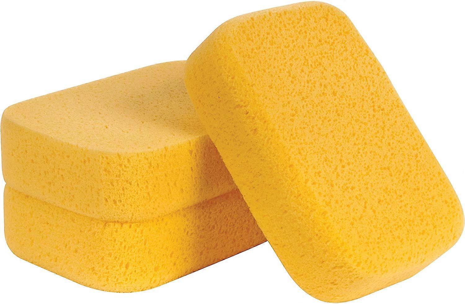 Grout Super Sponge, 6.1"*3.9"*2", 3-Pack, Yellow