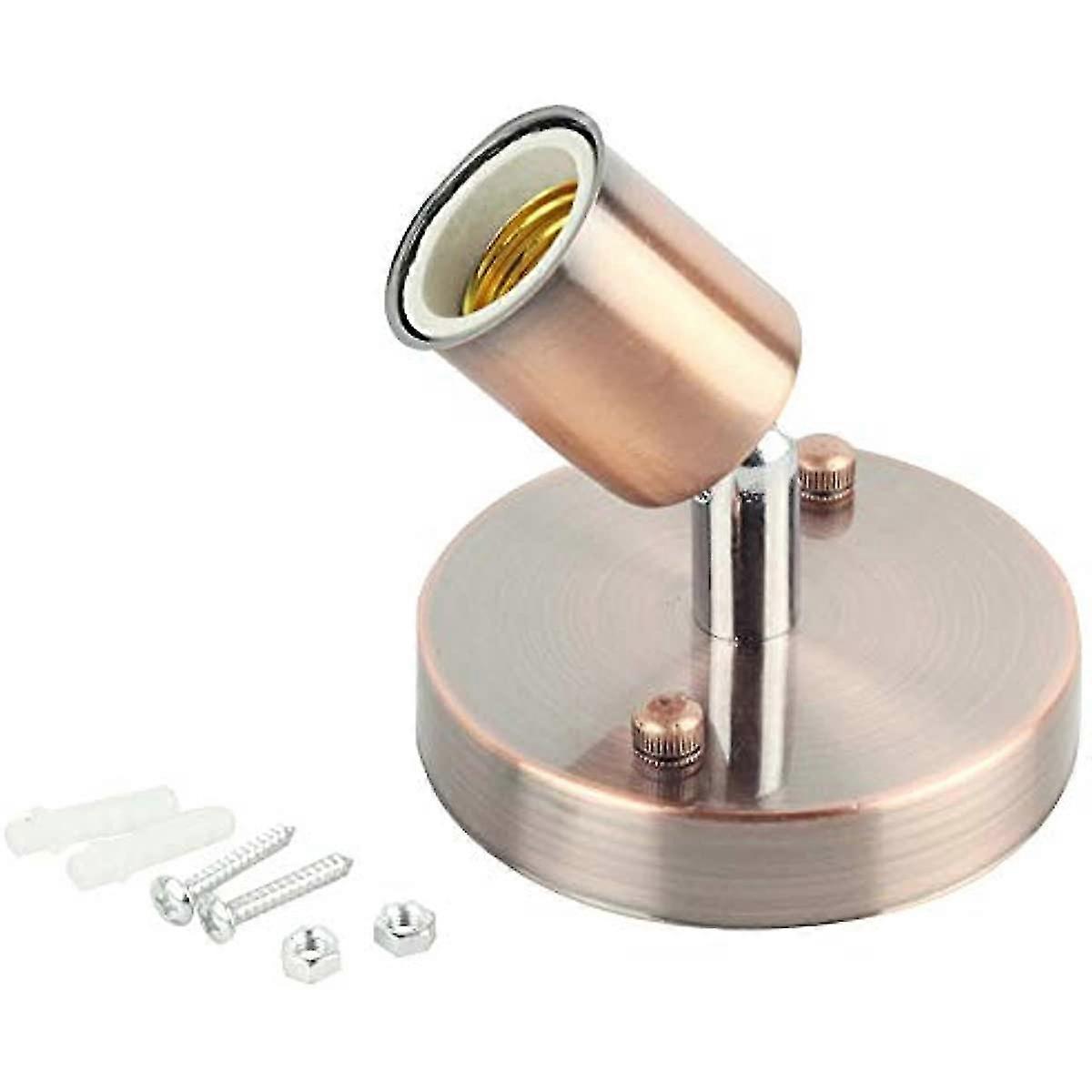E27 Metal Retro Lamp H 180 De Turn To High Temperature Ant Ceramic Lamp Ing Fittings (size : Red E27)