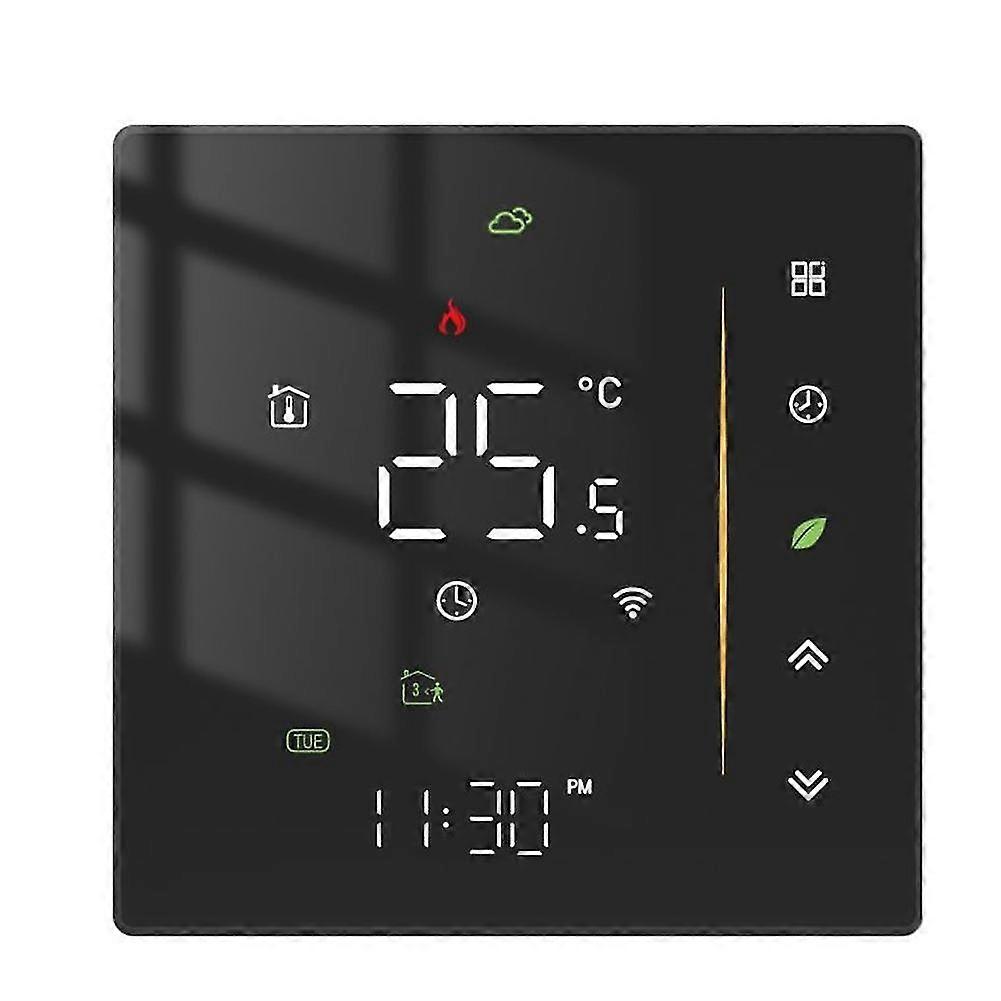 Wifi vann / elektrisk gulvvarmetermostat (svart elektrisk gulv)