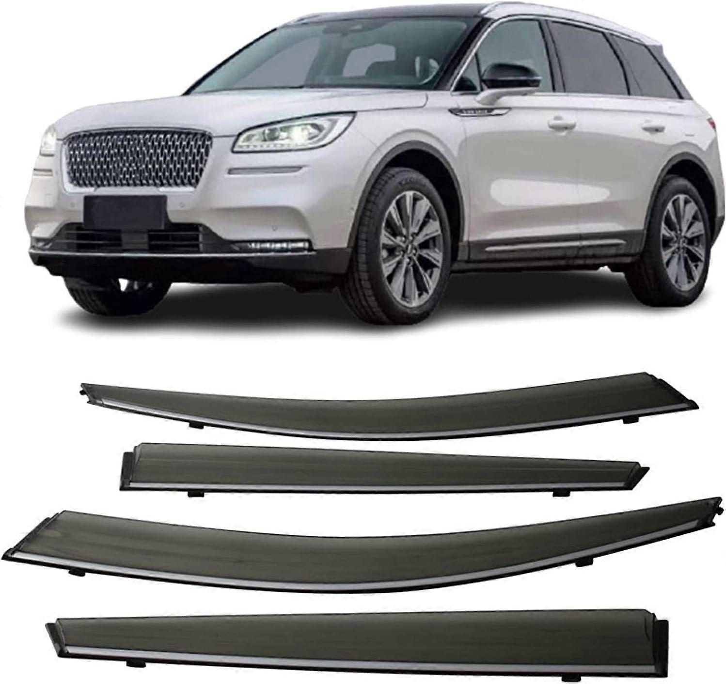 Exquisite 4pcs Car Wind Deflectors, For Lincoln Corsair 2020 2021 2022 Car Side Window Visor Sun Rain Guard Shade Protector Cover Car Side Window Defl