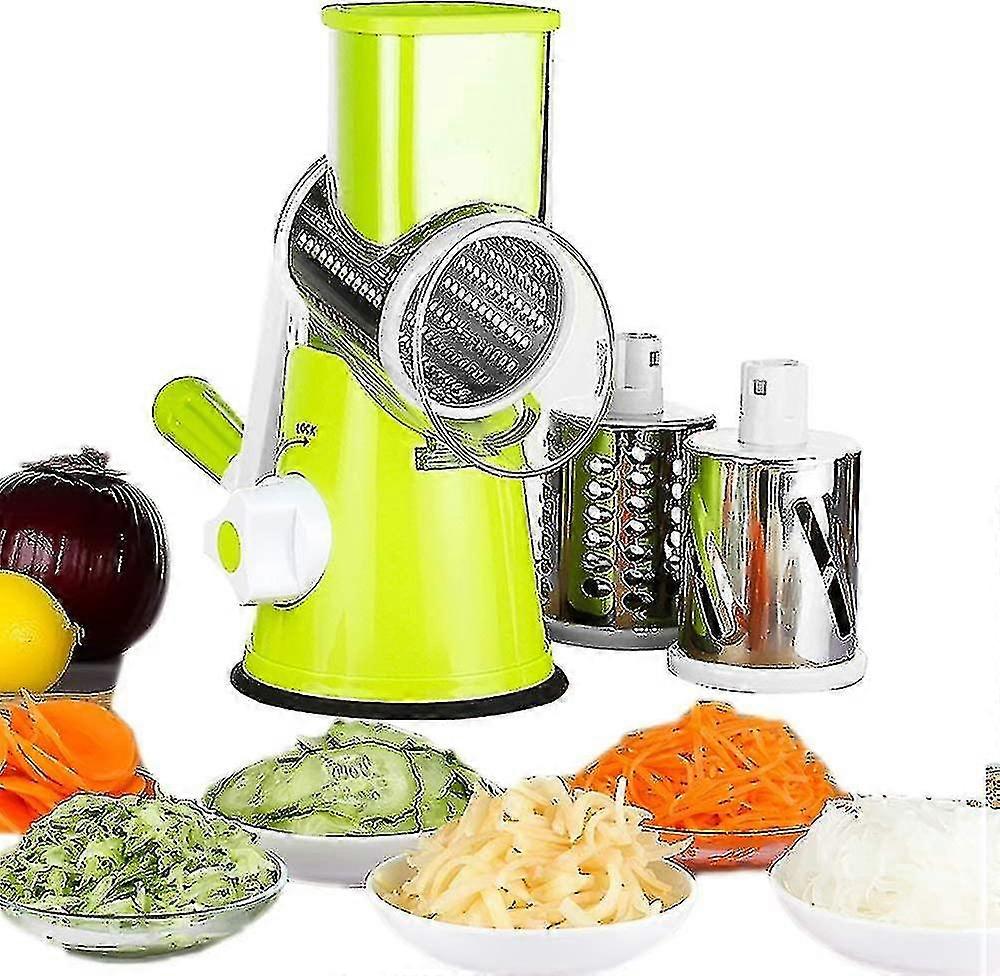 Multi-function Vegetable Manual Vegetable Cutter With 3 Cylindrical Stainless