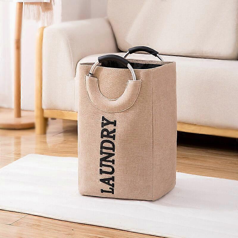 Laundry Basket, Laundry Basket with Handle, Large Capacity, Foldable, Easy to Carry (32x25x50CM,44L)1 Piece, Pink