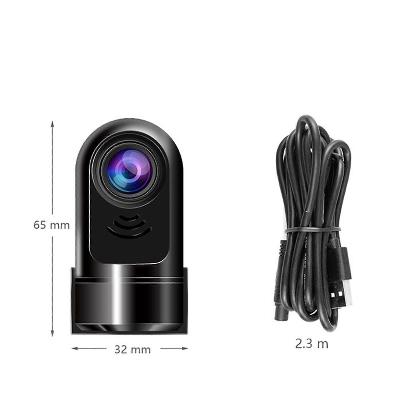 1080*720P Car Driving Recorder 360 Degree Rotate 24H Park Monitor Car DVR Camera G-Sensor Dashcam Has ADAS Driver Alert System