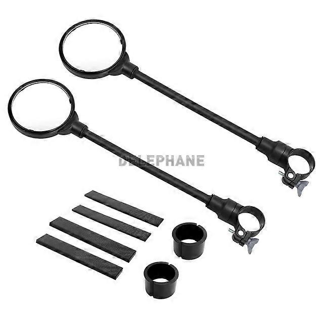 Bendable Electric Scooter Bicycle Rear View Mirror Handlebar Mount Adjustable 360 Rotatable Convex Mirror for Mountain Bike