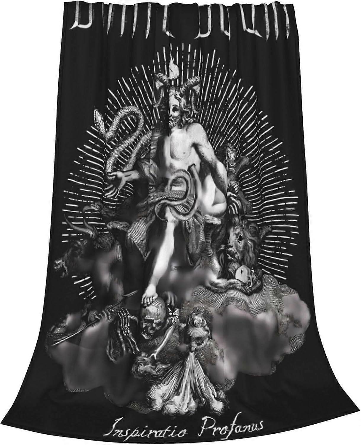 Cobertores de Flanela Borgir Dimmu Music Cobertores Macios e Leves para Sofá Quarto Sala de Estar