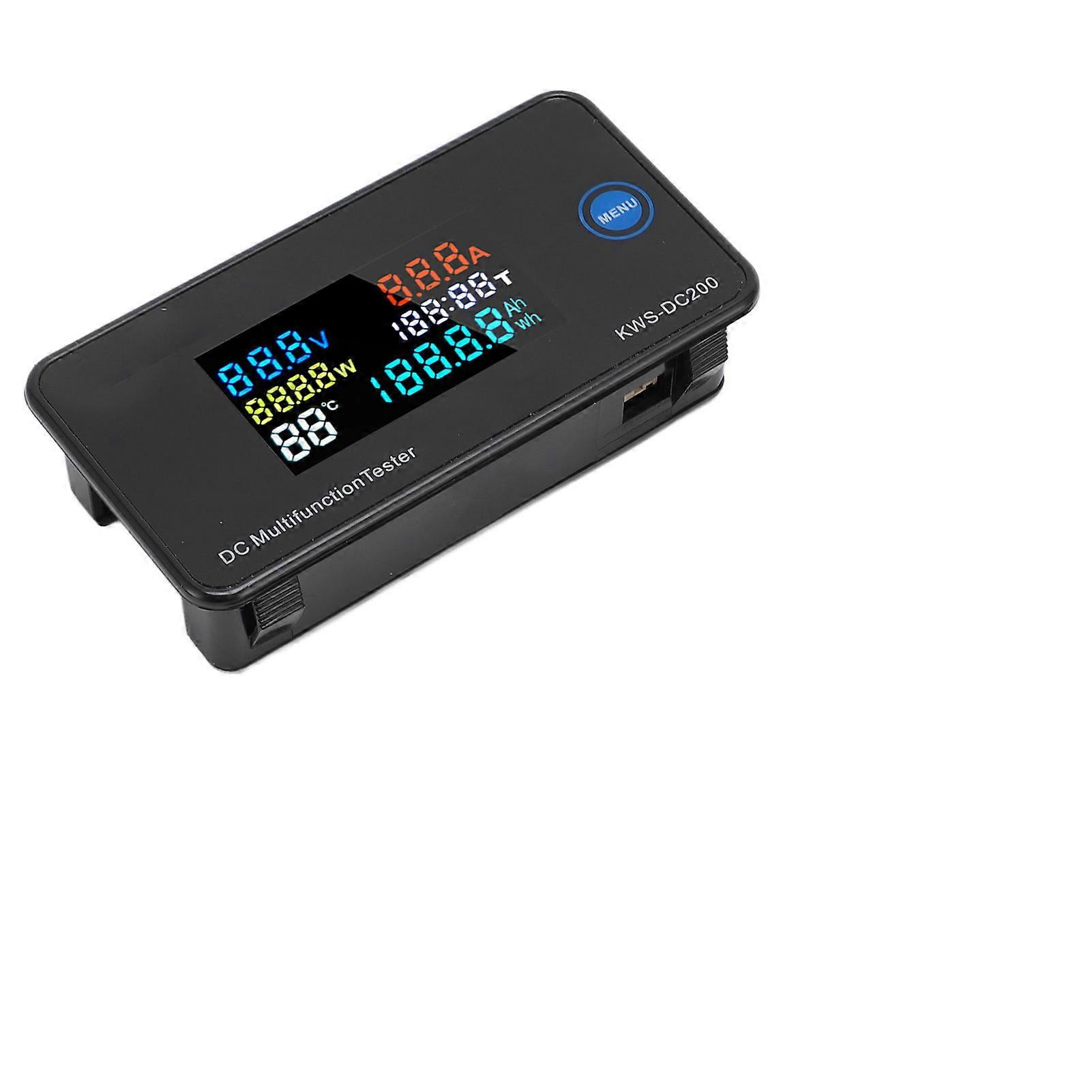 DC Multimeter Voltmeter Ammeter 50A LCD Color Display for Factory Lab