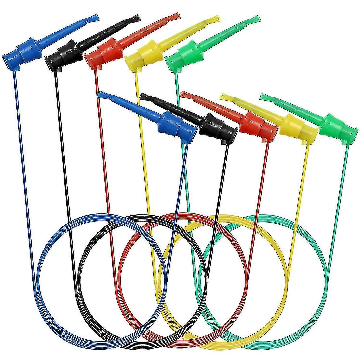 5 Pcs Multimeter Electrical Test Dual Lead Test Hook Clips
