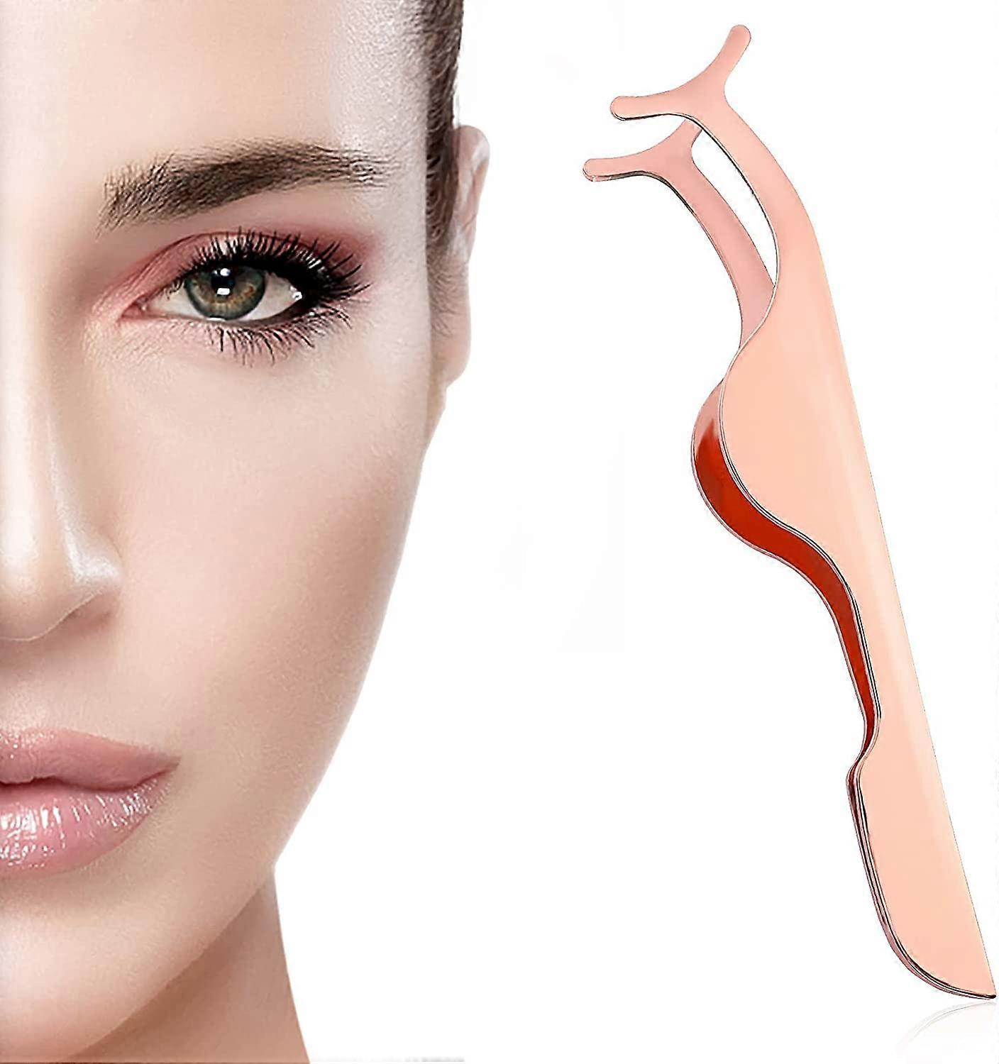 رمش الملقط قضيب الفولاذ المقاوم للصدأ الطرف المنحني ذيل السمكة كاذبة رمش بكرة رمش تمديد التطبيق