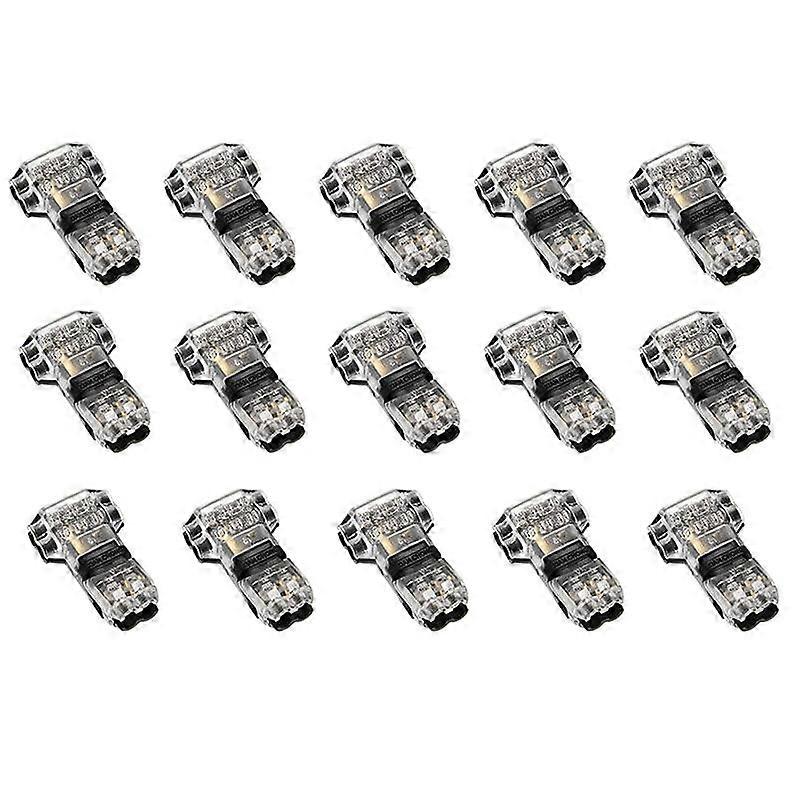 15 Pcs 3 Way 2 Pin Wire Connectors Low Voltage Universal T-Tap Wire Connectors No Stripping for 18-