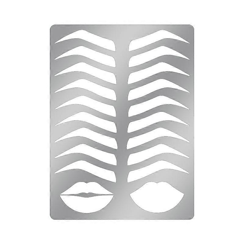 Brow Shaping Ruler, Brow Template Ink Stamps, Brow Stencil Eyebrow Shaper, Makeup Tools Eyebrow Guide Ruler