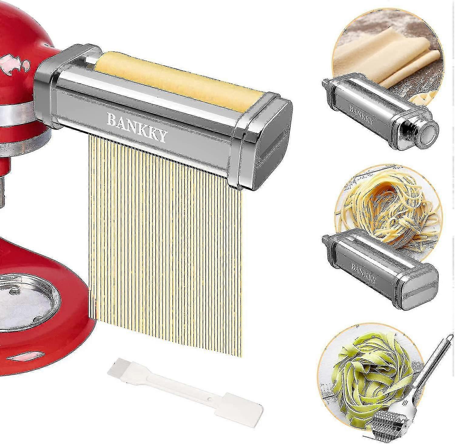 Pasta Maker Attachment For Mixer,pasta Attachment With Noodle Lattice R,spaghetti ,pasta R Attachment With 8 Thick-ZZY