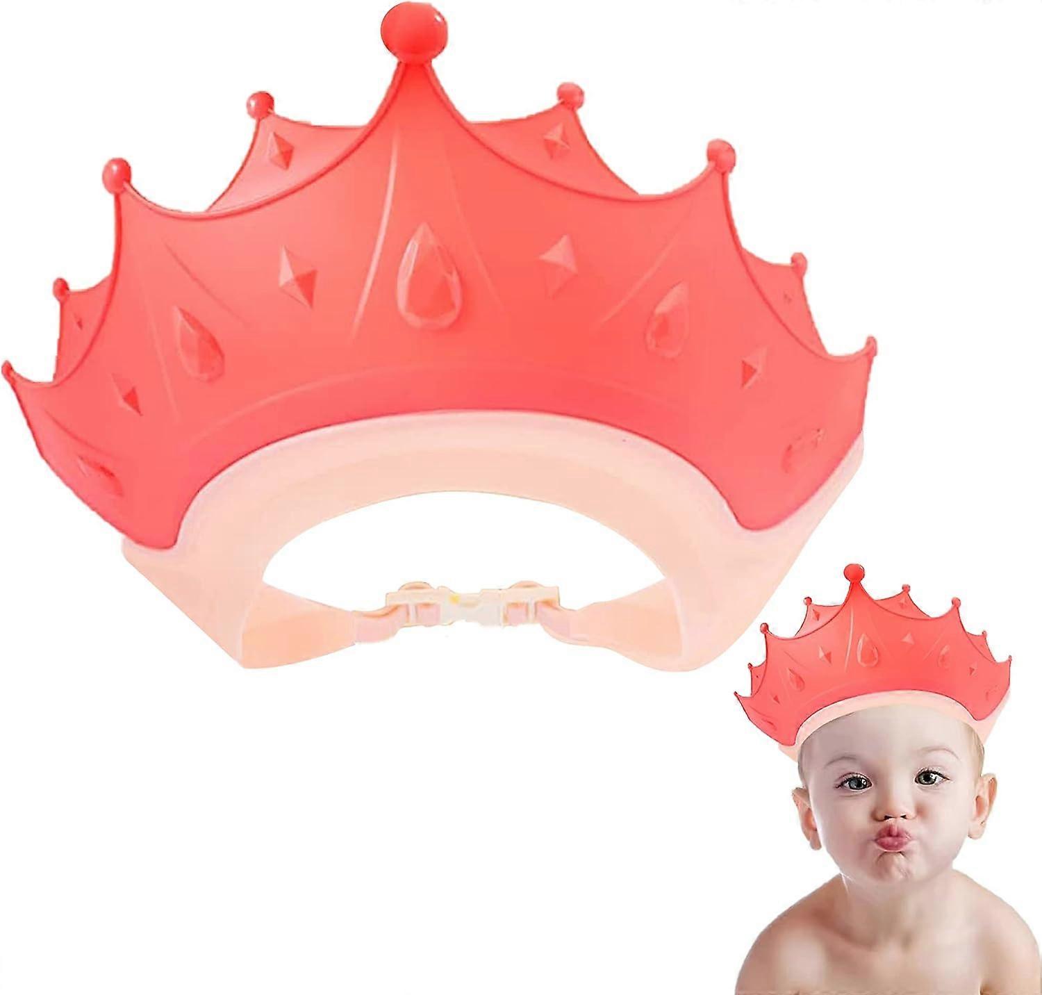 Cute Crown ShapeBaby Shower Cap Shield,Shower Cap,Adjustable