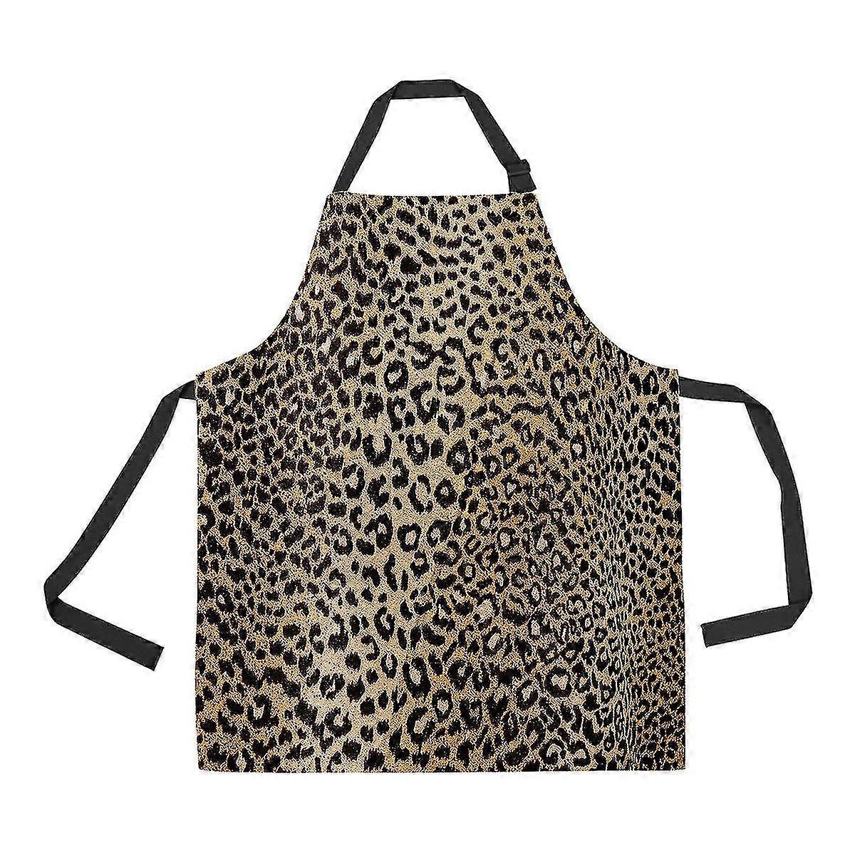 Leopard Apron Home Kitchen Apron With Pockets A--571