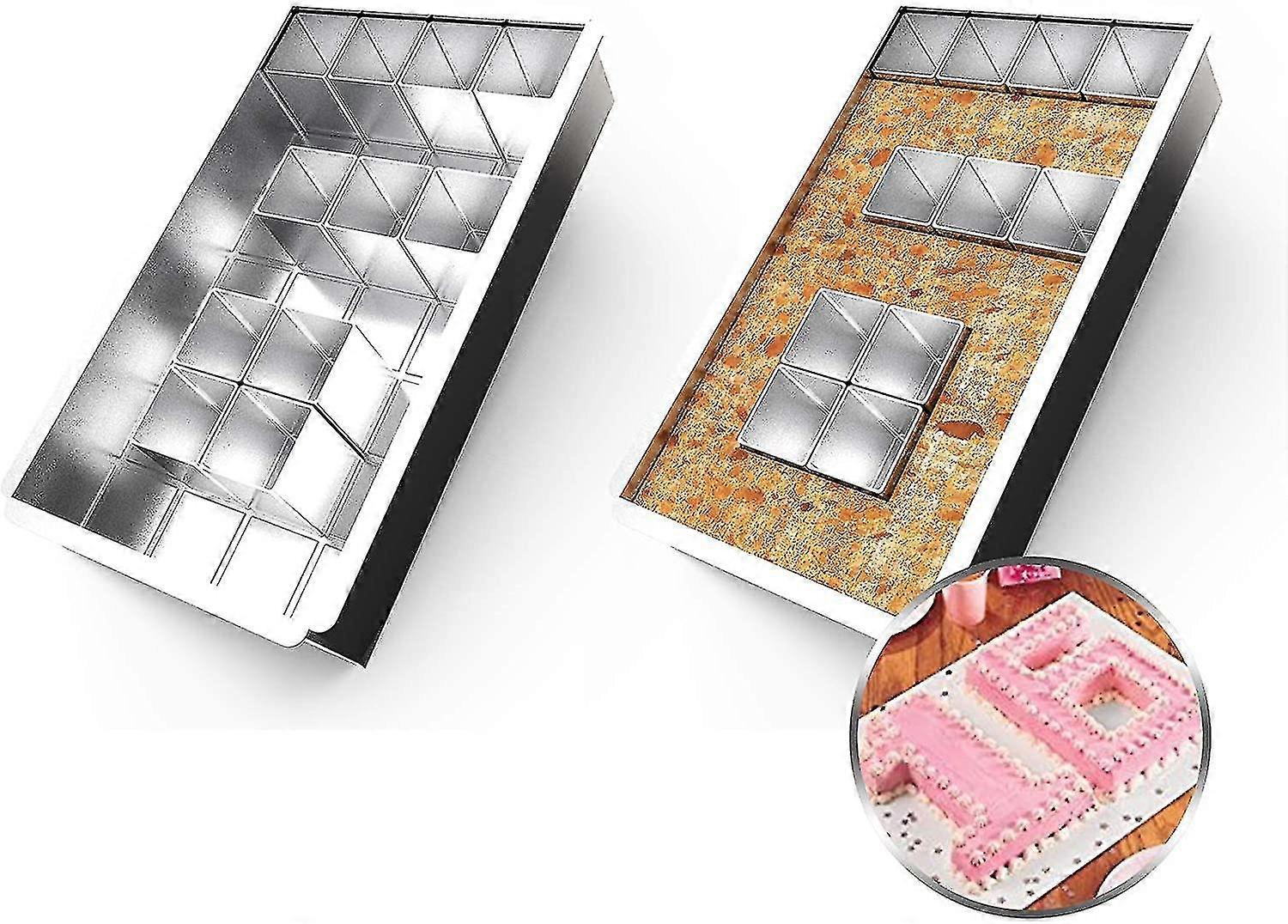 Diy Ba Mold Set, Cake Pan Adjable Non-stick, Numbers Ba Pan