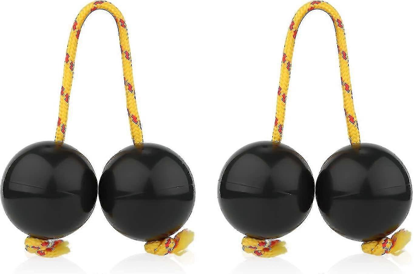 2er Pack Aslatuas Rhythmic Ball, Kashaka Shaker Instrument Klassischer afrikanischer Shaker Rattle Hand Percussion