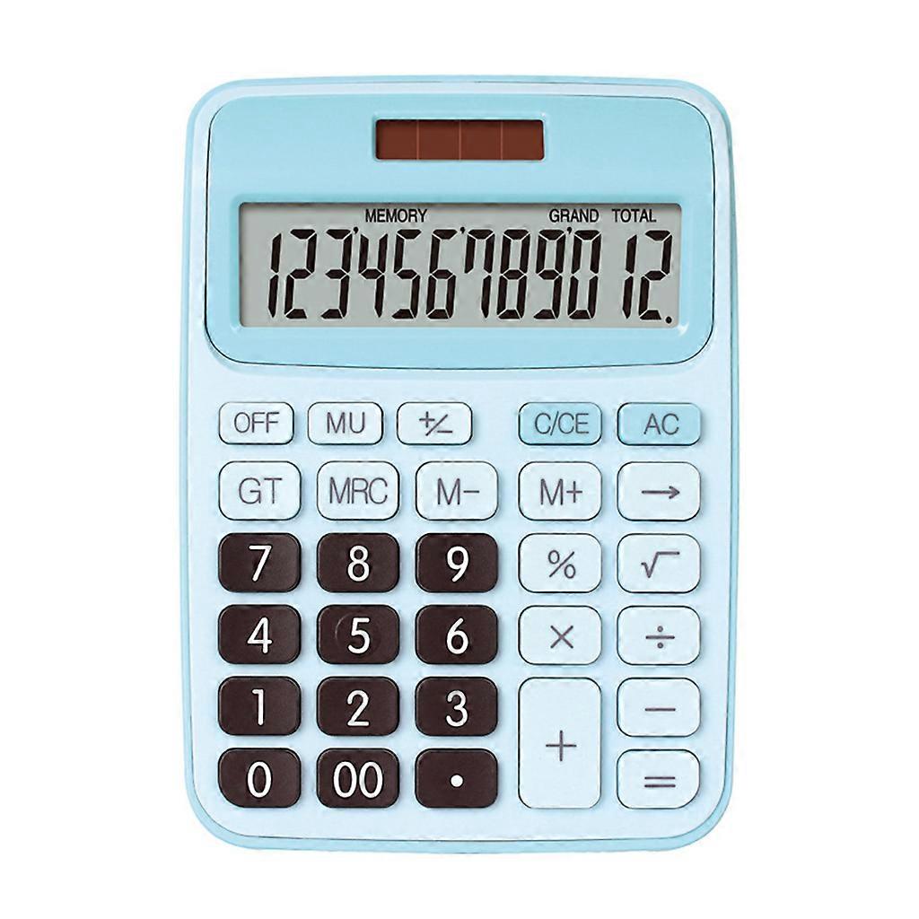 Desktop Calculator 12 Digit with Battery +Solar Power and Sensitive Buttons