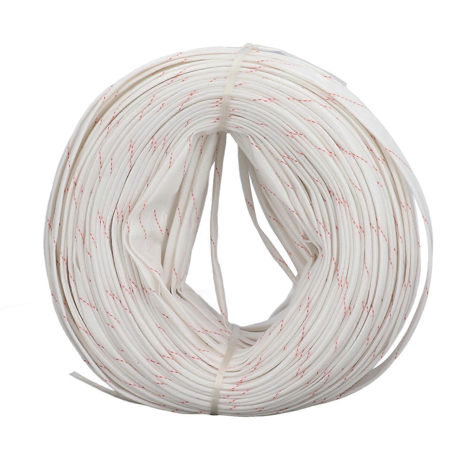 Wire Shield Sleeve 100m Length 8mm Diameter Polyethylene Resin Coated Fiberglass Heat Wrap Wire Shield