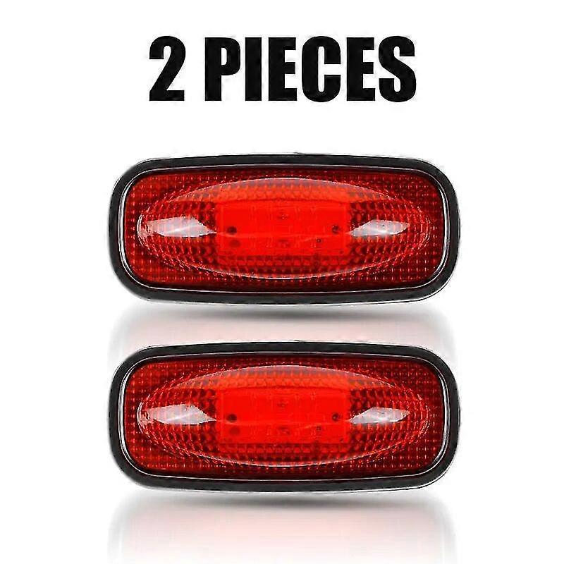 2pcs NEW 3LED LED Side Marker Warning Light 12V 24V Trailer Truck RV Auto Car External Lights Trailer SUV Turn signal Lamp