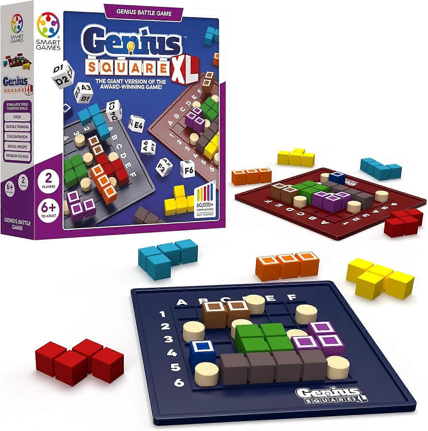 SmartGames - Puzzle Games (The Genius Square XL) Board Game