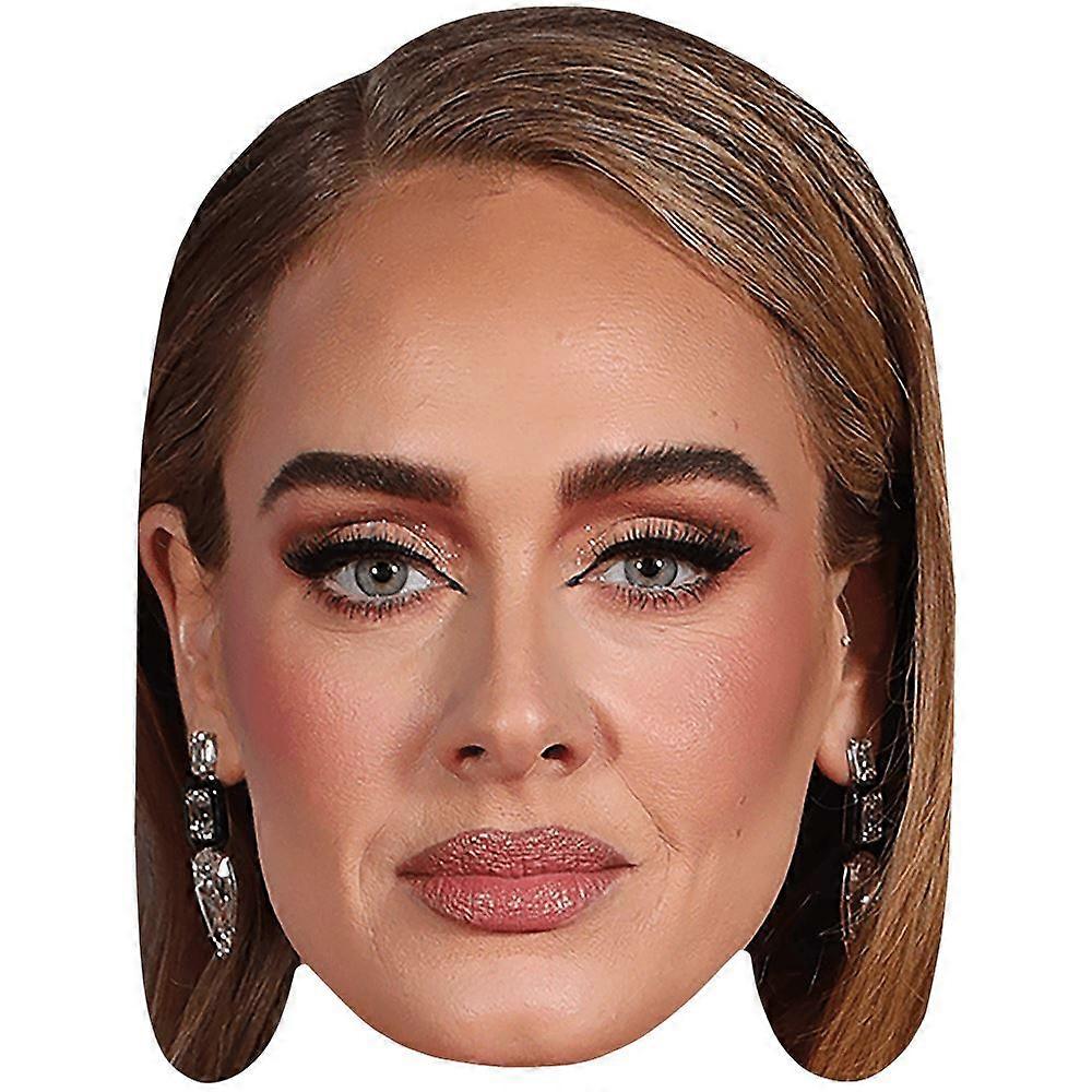 Adele (Make-up) Celebrity Maske, flaches Kartengesicht