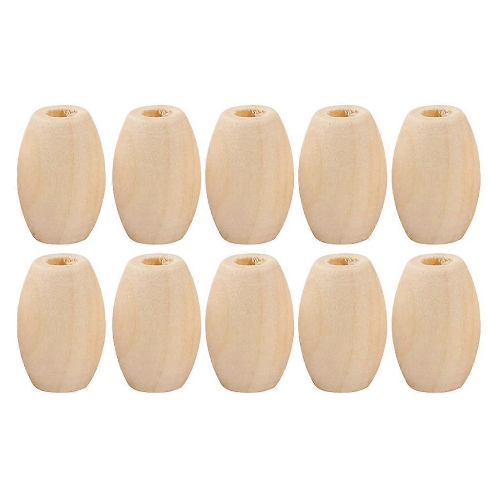 100PCS Creative DIY Wooden Beads Wood Color Beads Funny DIY Loose Beads Handmade Beaded Material DIY Jewelry Making Accessory for Home Store Crafts Ma