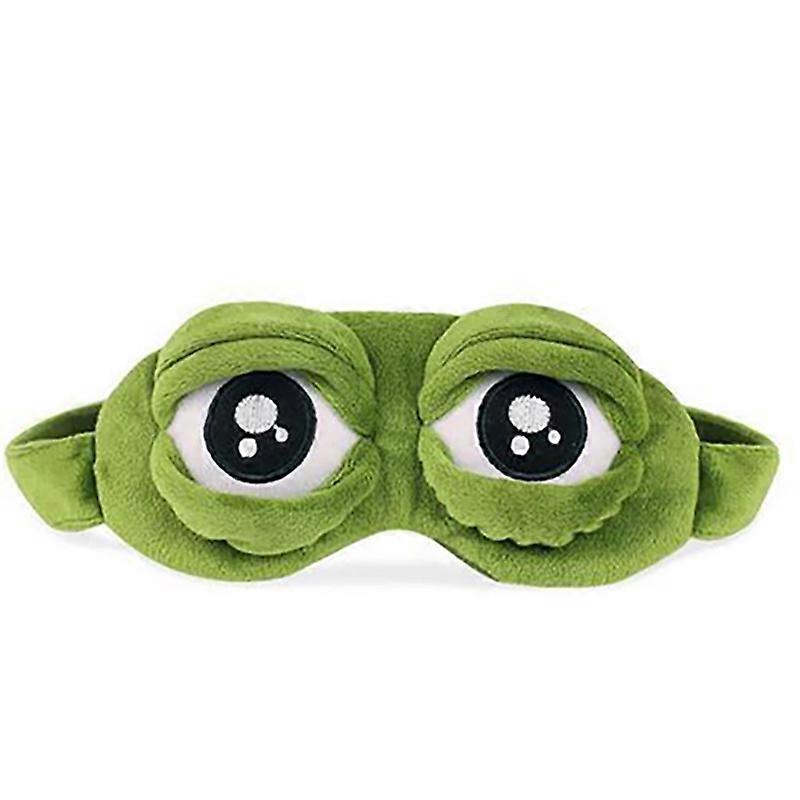 3d Sad Frog Sleep Mask For Rest - Blindfold Eye Cover Patch For Sleeping