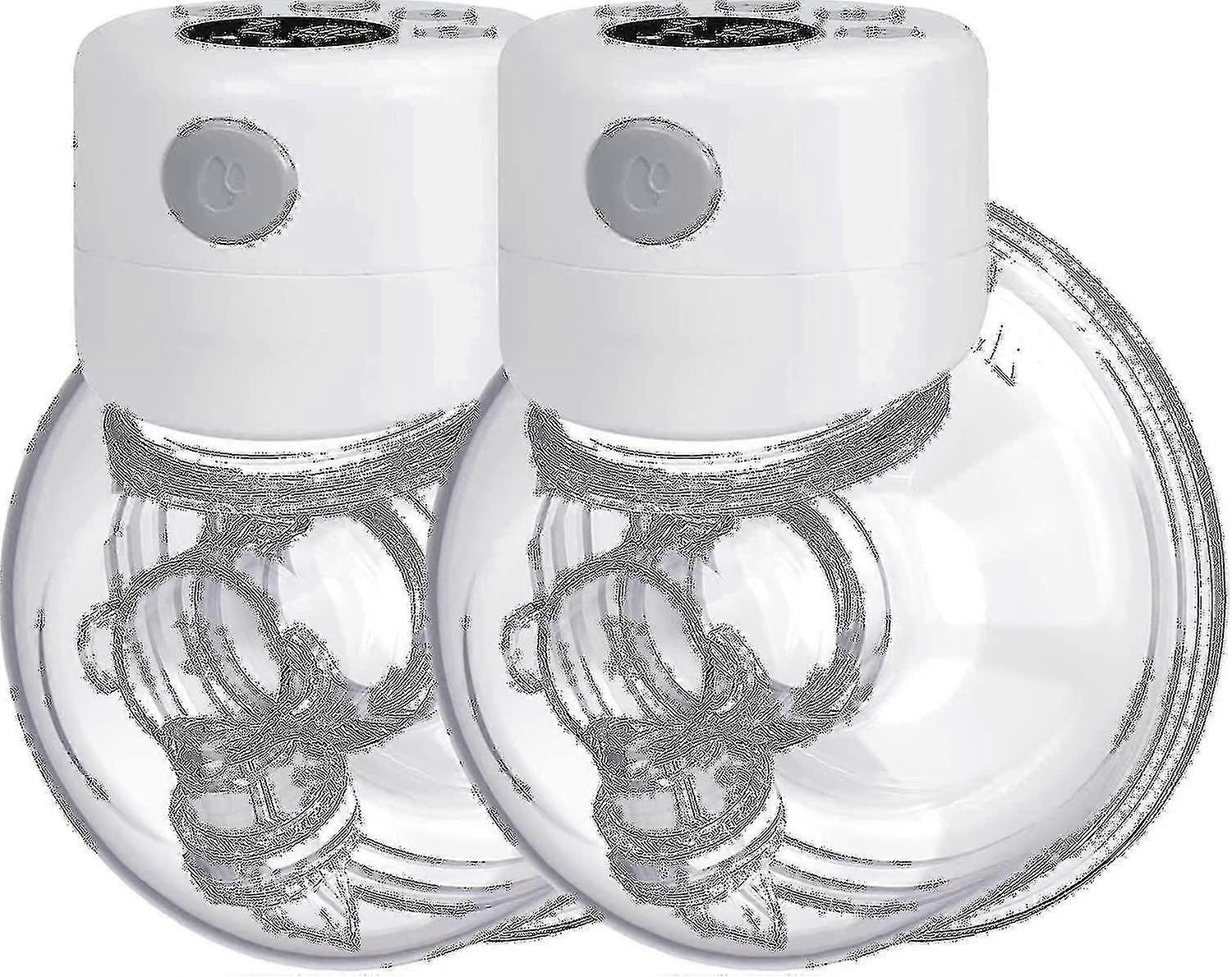 2pcs tire-lait électrique portable avec écran LCD, tire-lait mains libres avec 2 modes et 9 niveaux (,)