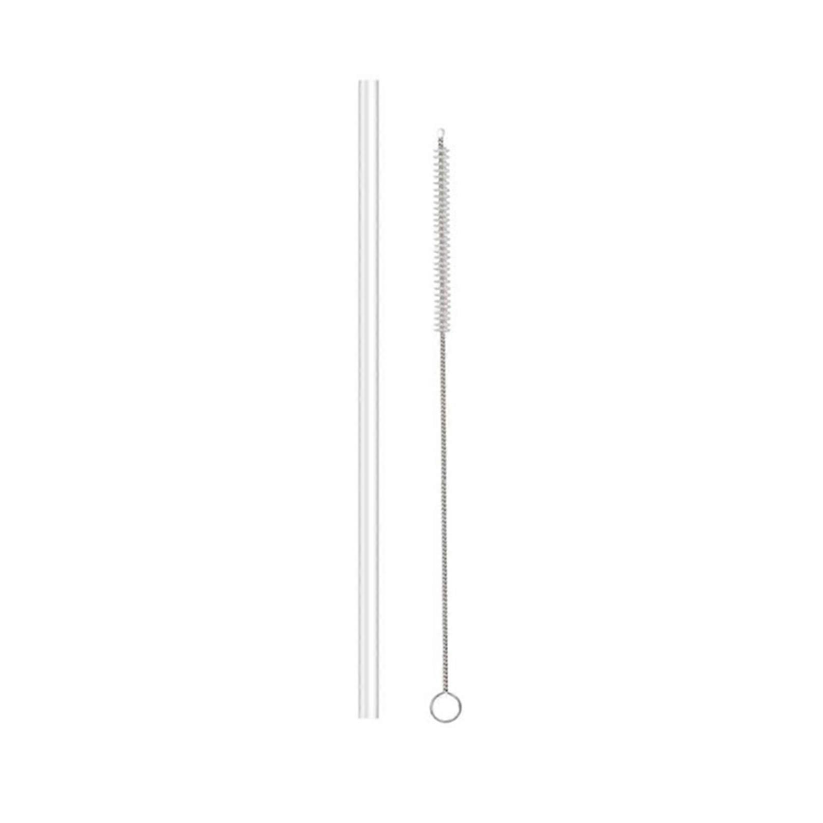 JiKaiX 1 Set Beverage Straw Reusable Tumbler Straw Set Straight Pipe Design Flexible Drinking Straws for Home Bar