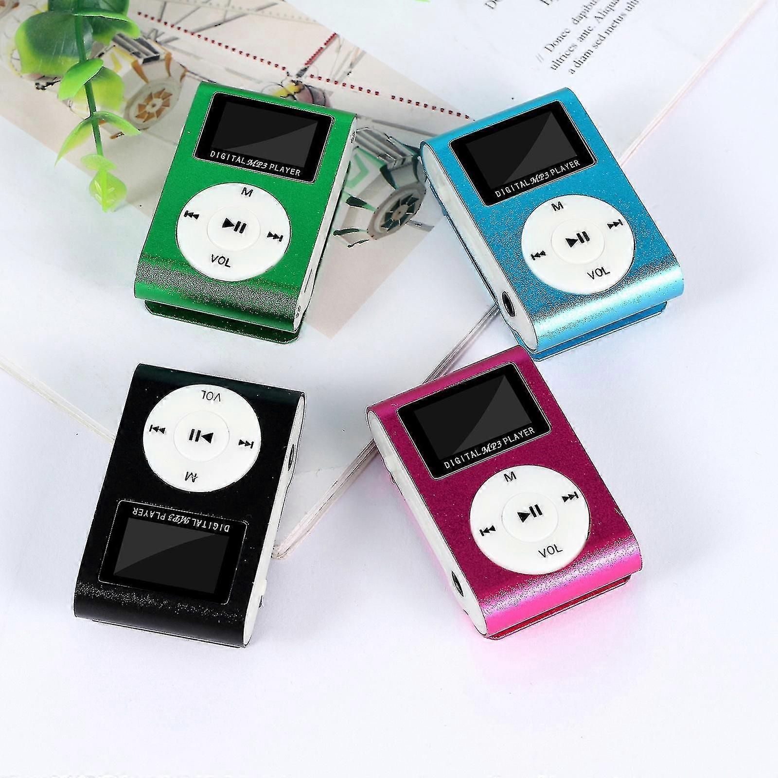 Mini Usb Clip Mp3 Player Lcd Screen Support 32gb Micro Sd Tf Card & Language English