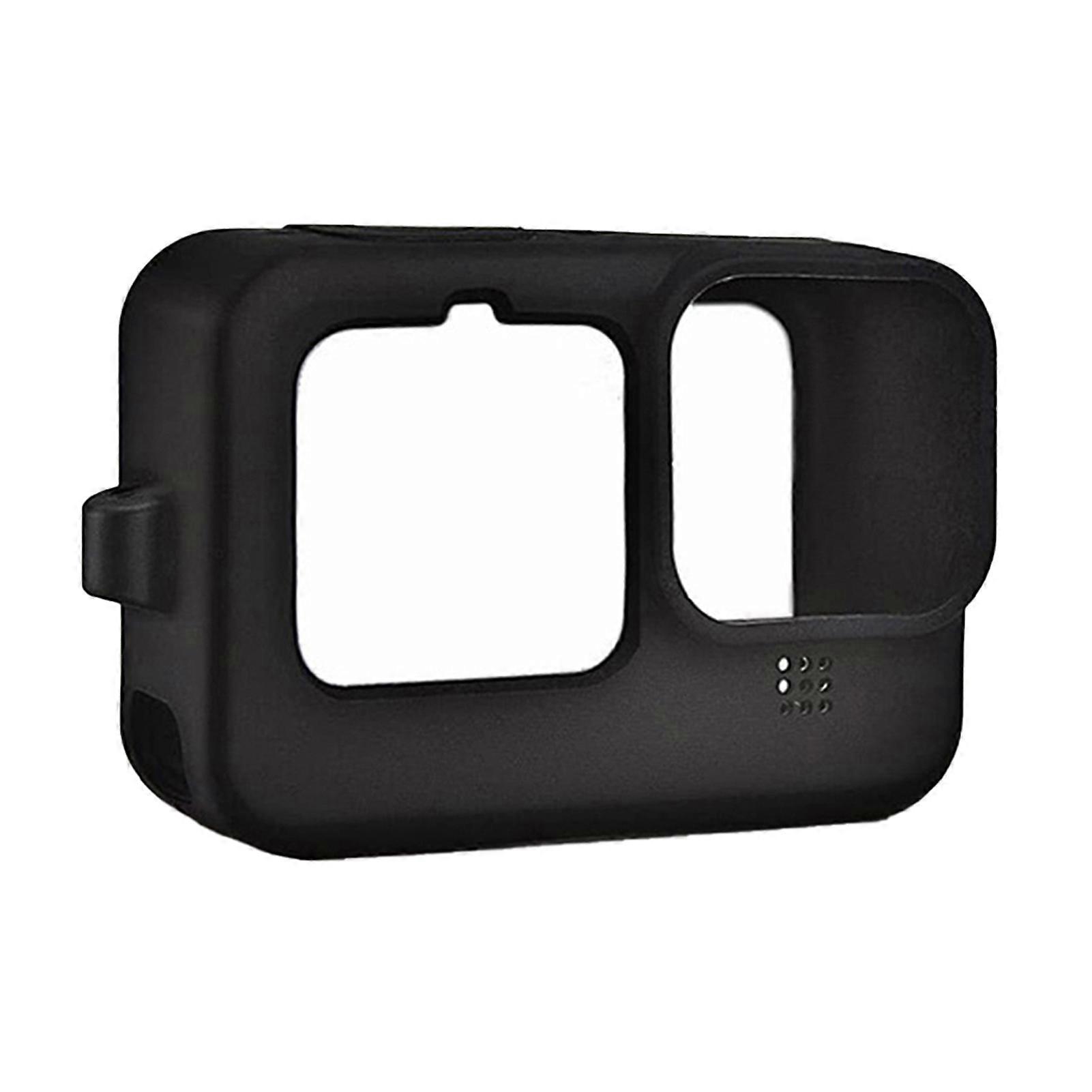 1 Set Camera Case Shock Absorption Anti-drop Scratch-proof Dustproof Anti-loss Electrostatic Adherence Camera Lens Cover for GoPro11/10/9 QingHai