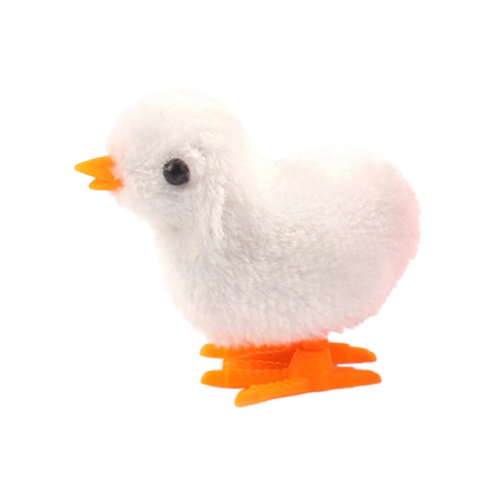 Wind-up Jumping Chicken Toy, Cute Stuffer for Kids, Plush Toy