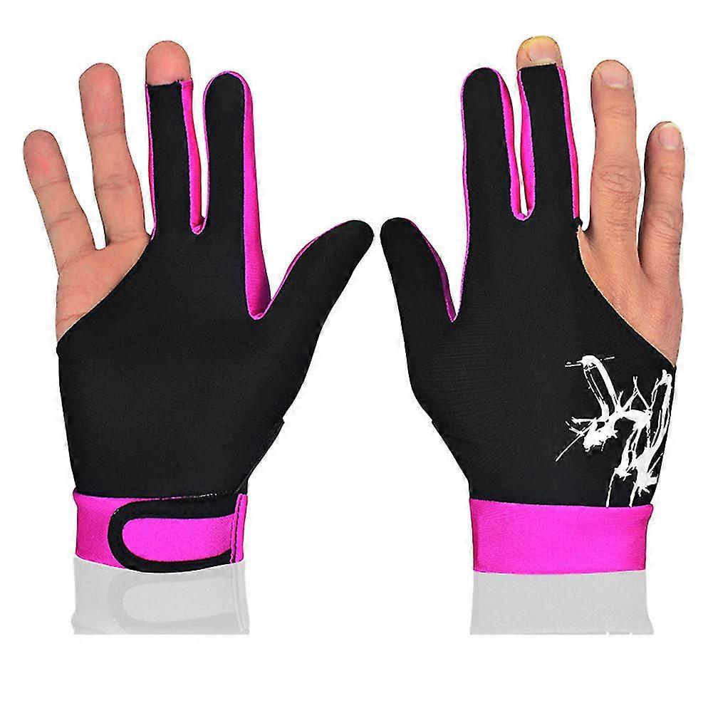 Set of 1 Men's and Women's Stretch 3-Finger Pool Gloves for Right or Left Handed