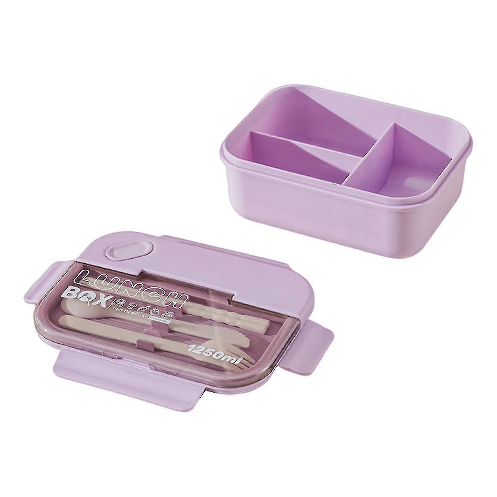 Microwave Safe Lunch Box With Tableware Leak-proof Bento Case